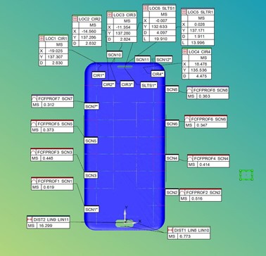 高精度手機玻璃檢測，交給OPTIV PERFORMANCE影像測量儀(圖2)